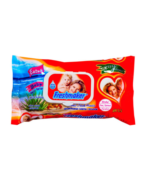 Șervețele umede Freshmaker Extra 60 buc. cu capac